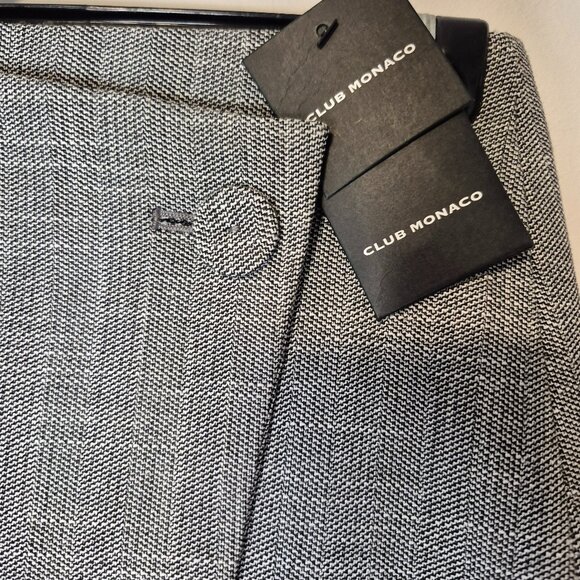 NWT Club Monaco Clert Jute Grey Pencil Skirt Size 0 - Picture 4 of 11